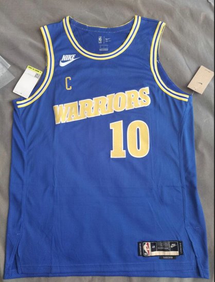 10 Hardaway Warriors 22-23 throwback jersey blue player version